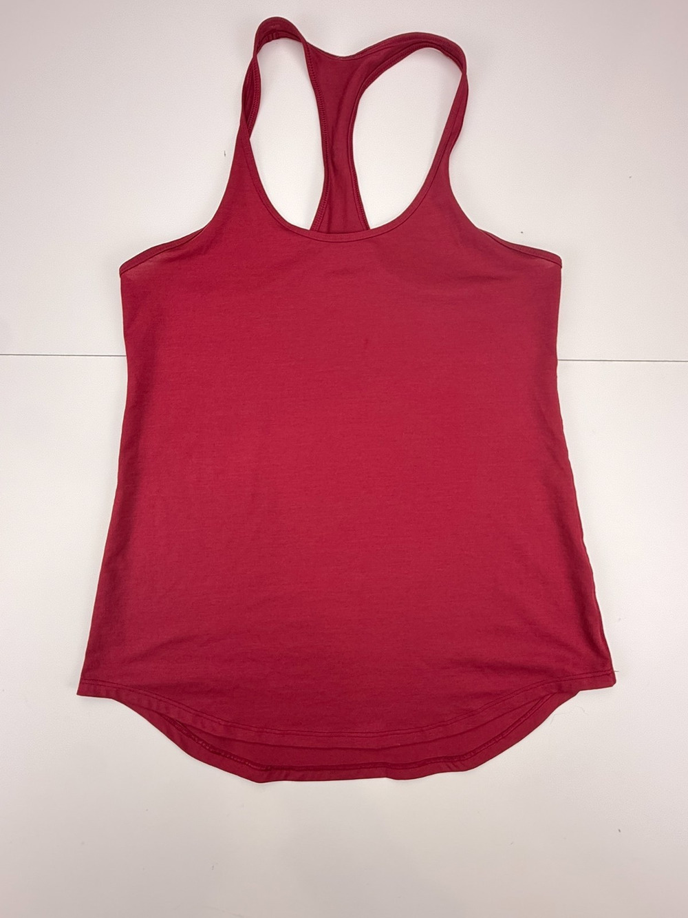 Lululemon Womens Racerback Tank Top Red Sleeveless Yoga Athletic Shirt est 6